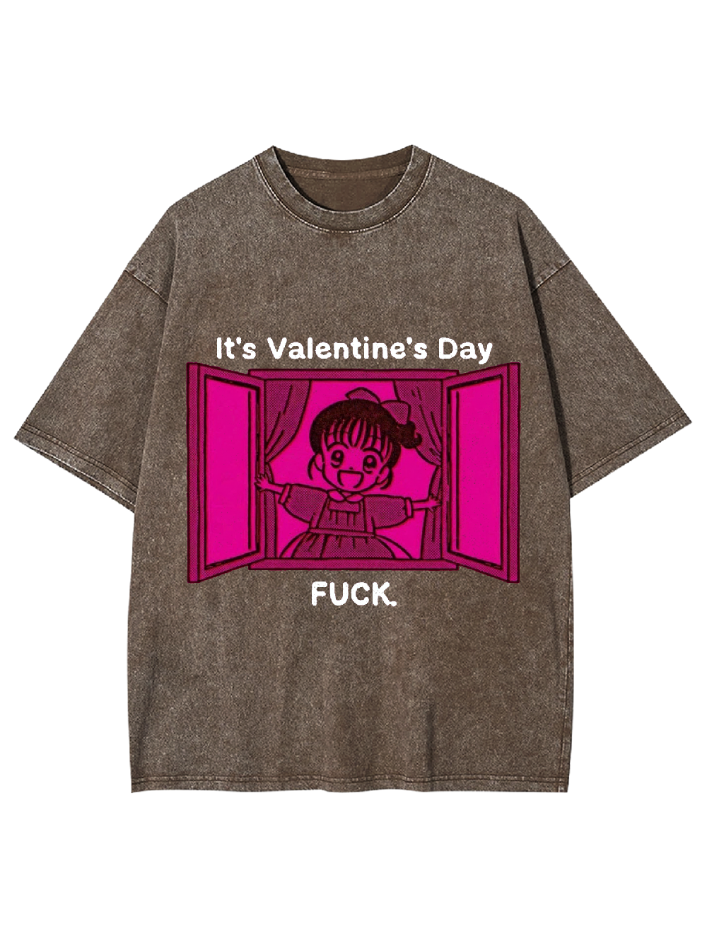 It's Valentine's Day Washed Tshirt