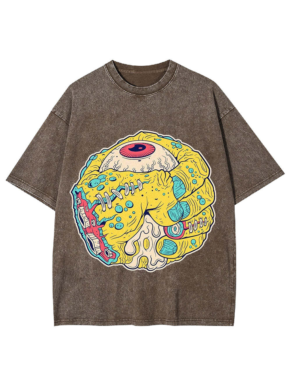 Monstrous Eye Sphere Washed Tshirt