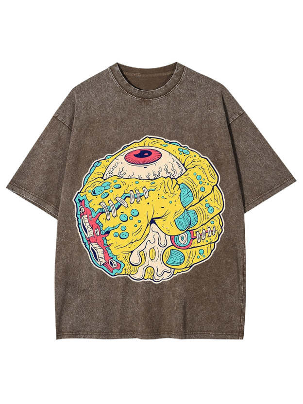 Monstrous Eye Sphere Washed Tshirt