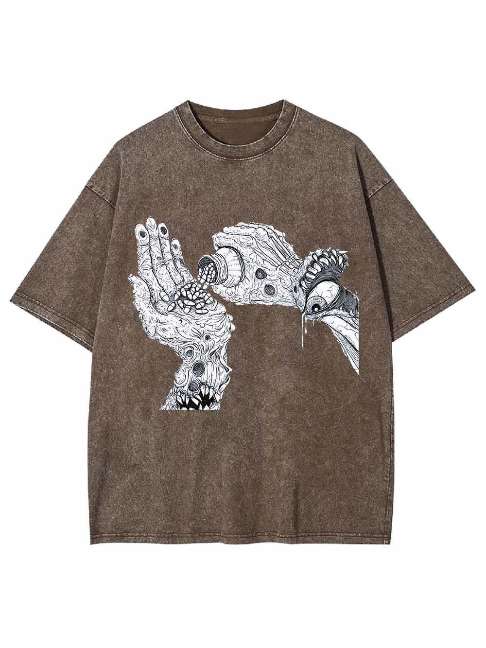 DISTORTED REALITY WASHED TSHIRT