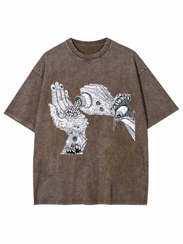 DISTORTED REALITY WASHED TSHIRT