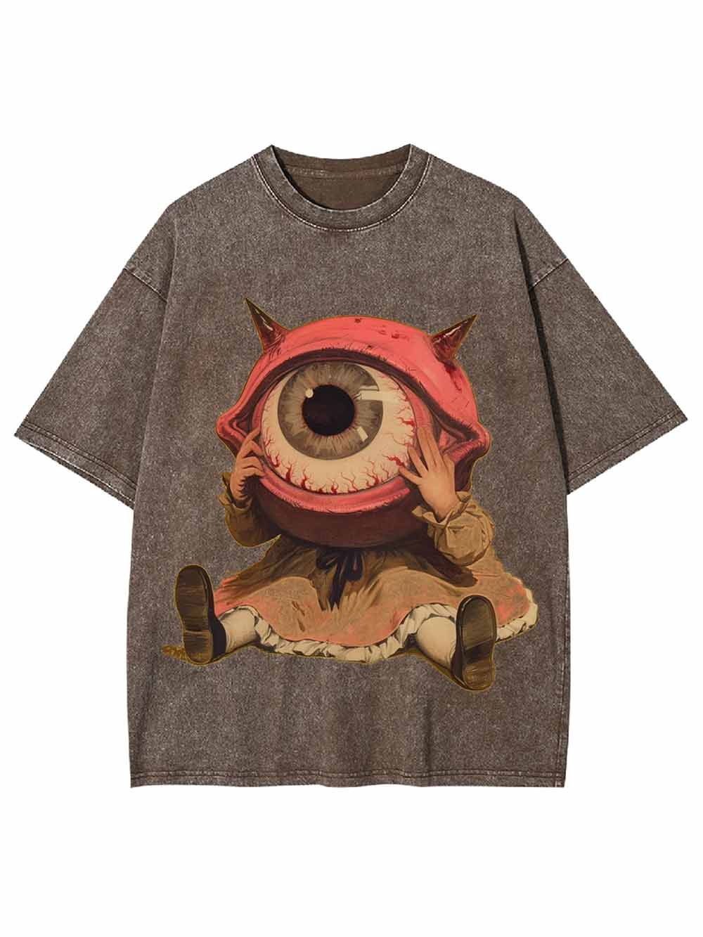 BIG EYE WASHED TSHIRT