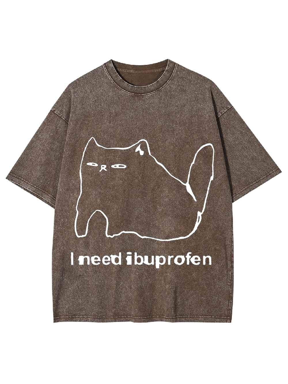 IBUPROFEN CAT WASHED TSHIRT