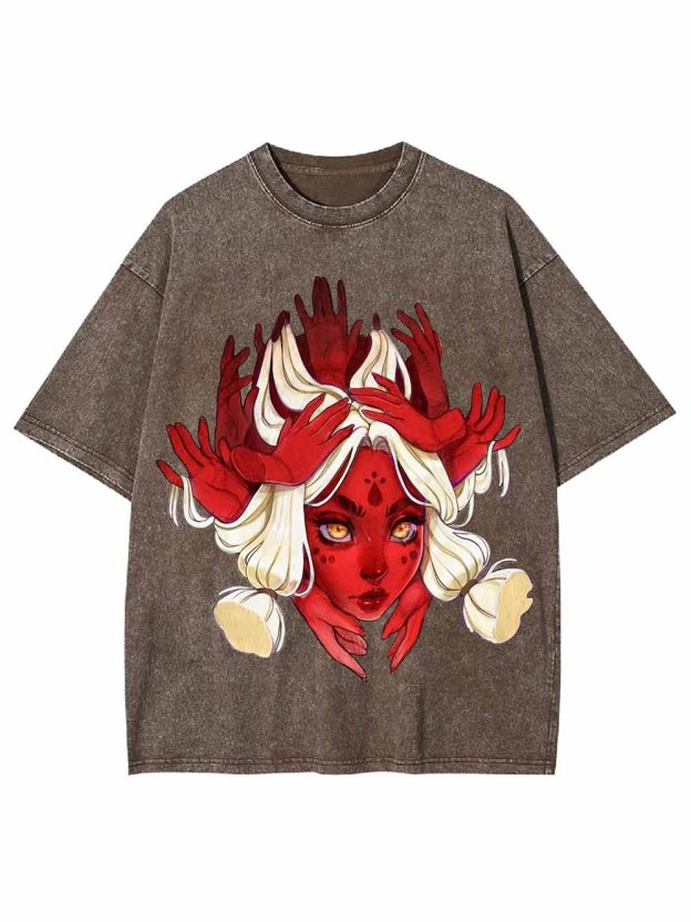 DEMON QUEEN WASHED TSHIRT