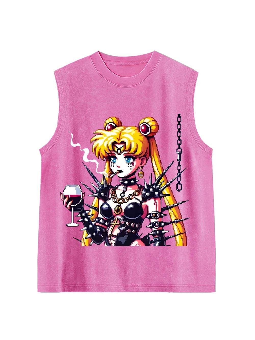 Punk Moon Washed Tank Top