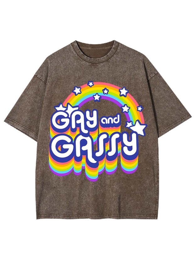 Gay and Gassy Washed Tshirt