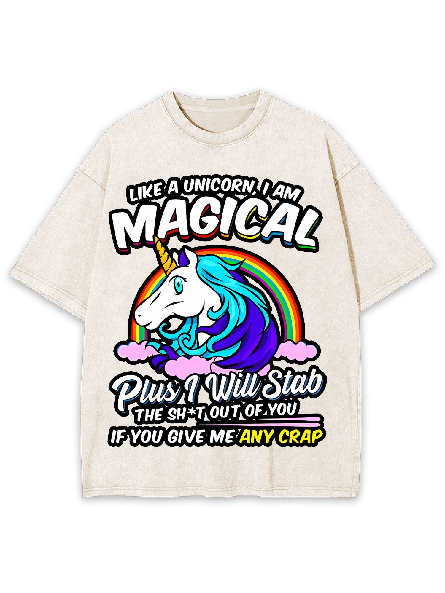 Like A Unicorn, I Am Magical Washed Tshirt