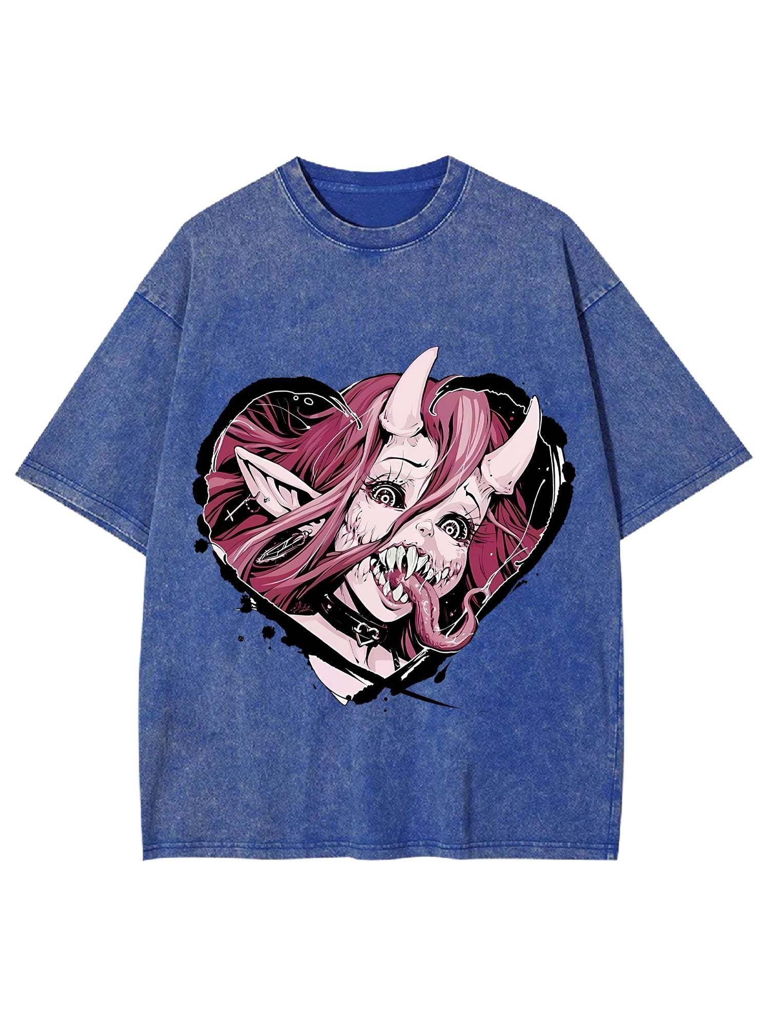 Heart Of The Demoness Washed Tshirt-ClassyOutlaw Sale