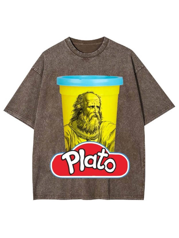 Plato Playful Twist Washed Tshirt