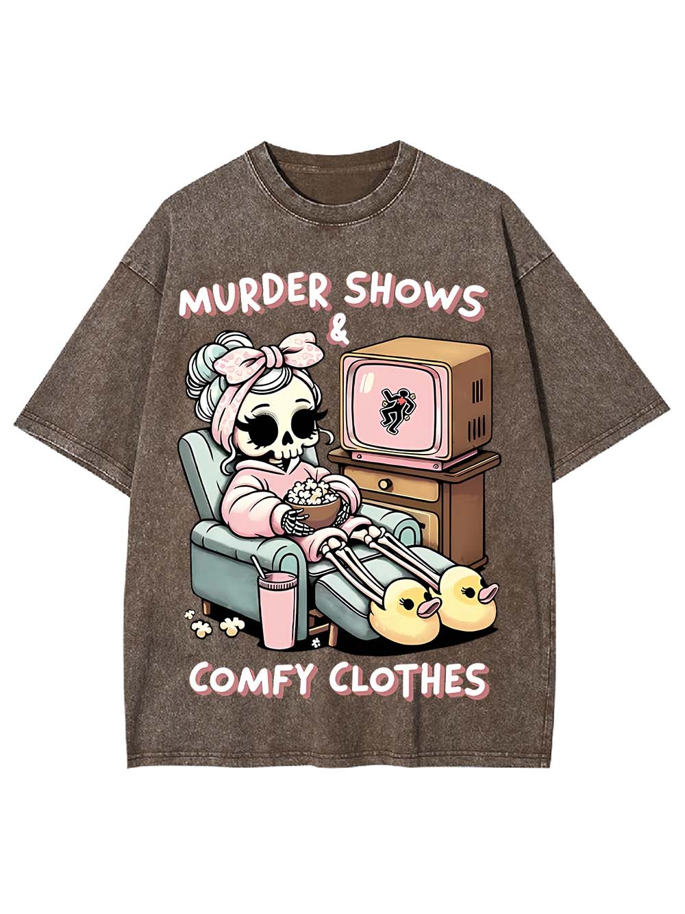 Murded Shows Comfy Clothes Washed Tshirt