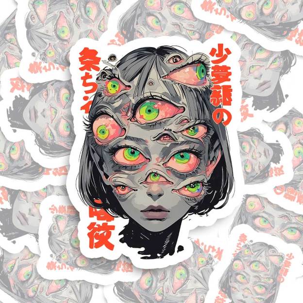THOUSAND EYED FANTASY STICKER