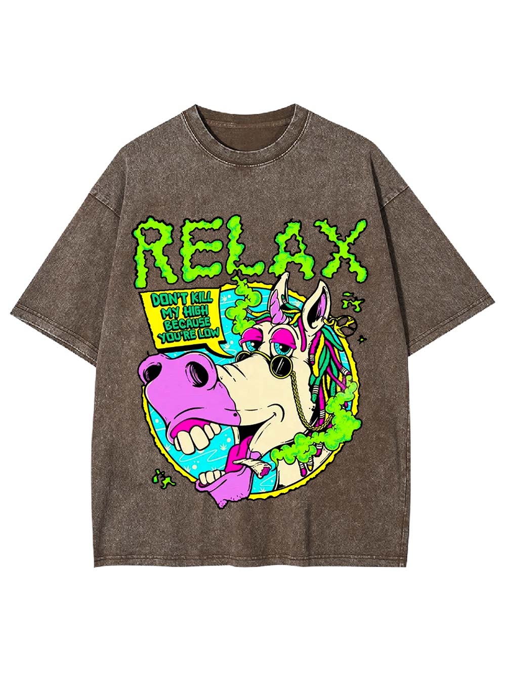 Relax and Stay High Washed Tshirt