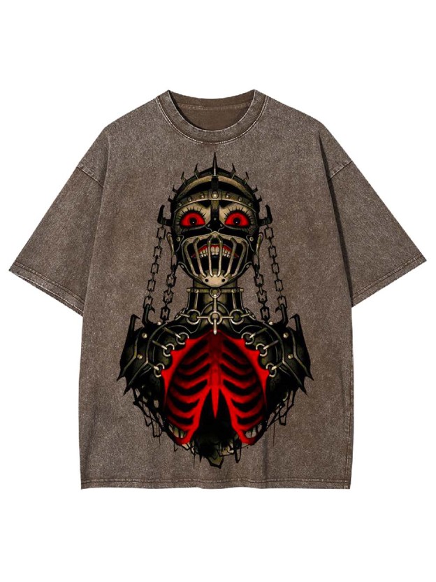 CAGED TERROR WASHED TSHIRT