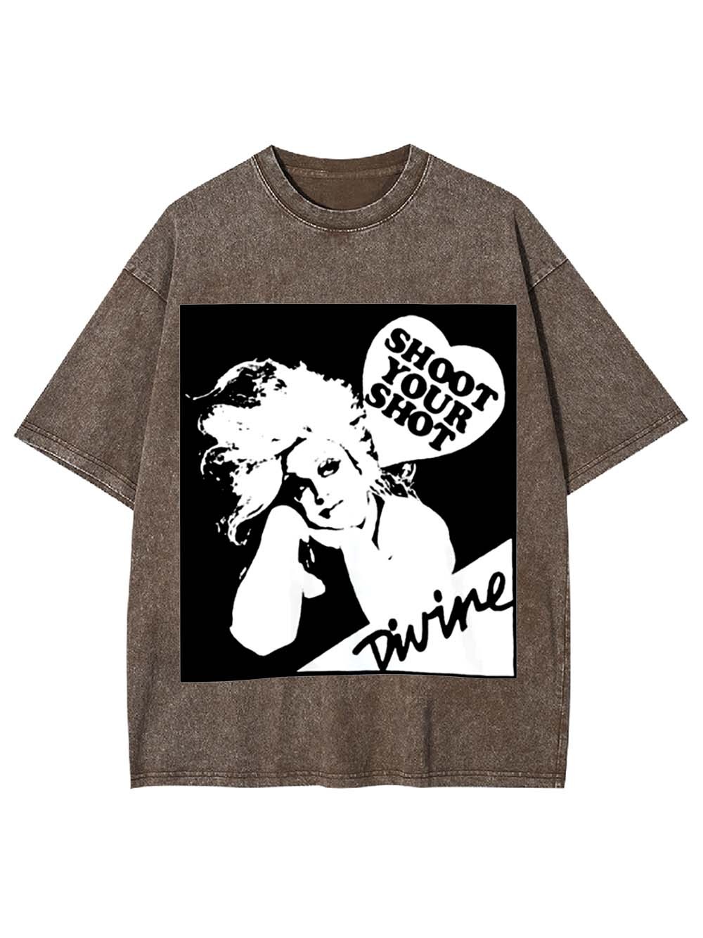 Shoot Your Shot Washed Tshirt