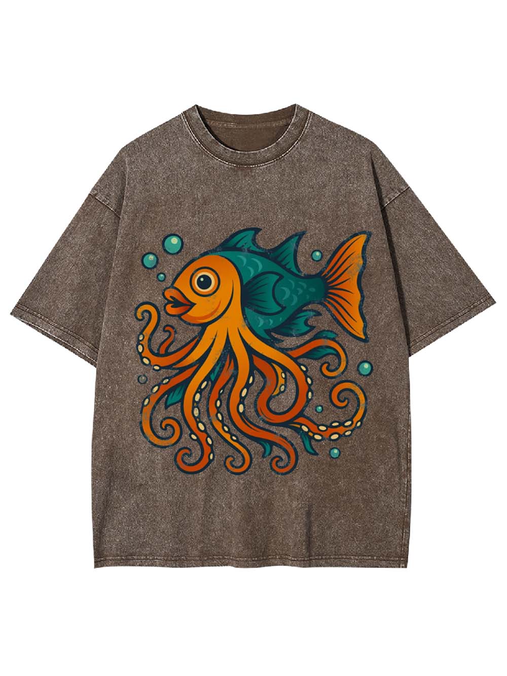 Octo-Fish Hybrid Washed Tshirt