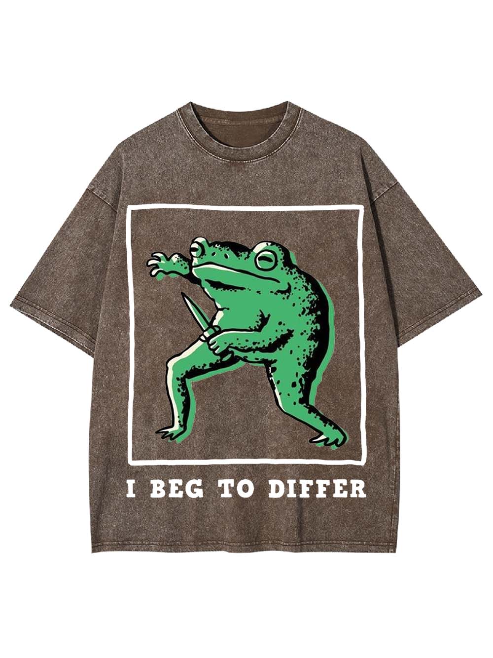 I Beg To Differ Washed Tshirt