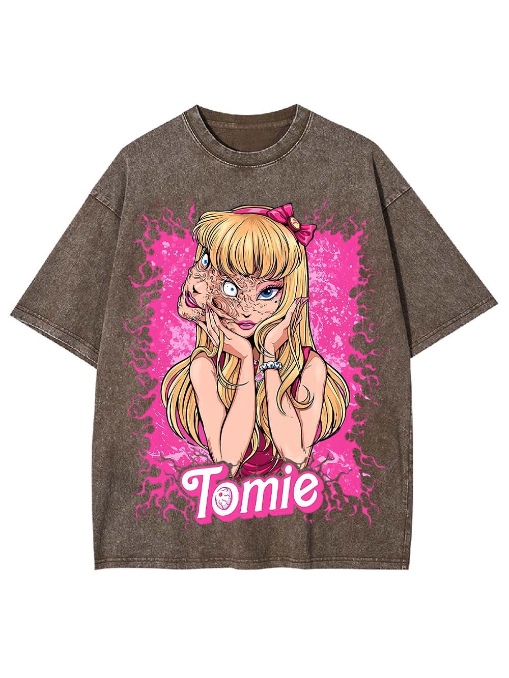The Two Faces Of Tomie Washed Tshirt