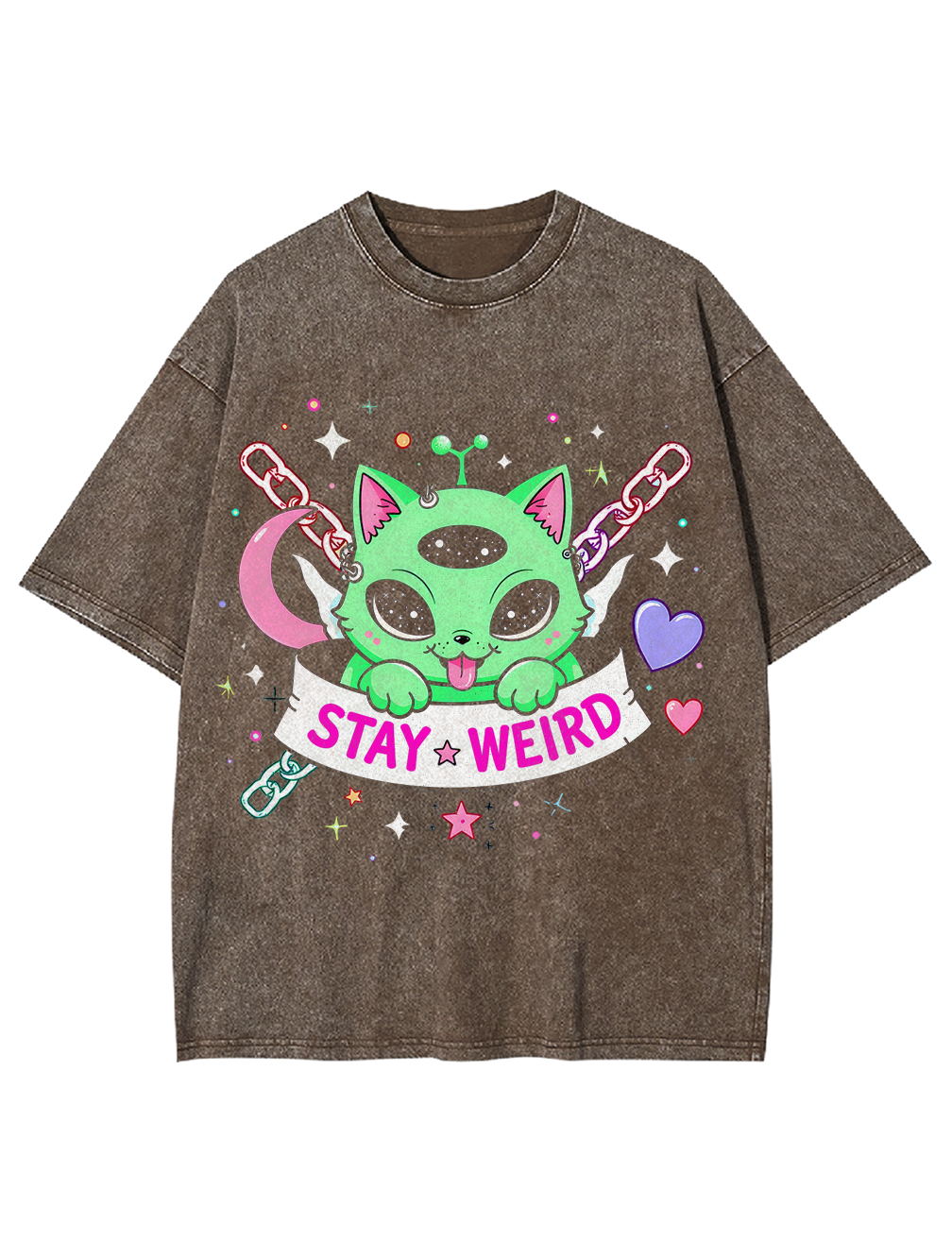 Stay wired Washed Tshirt