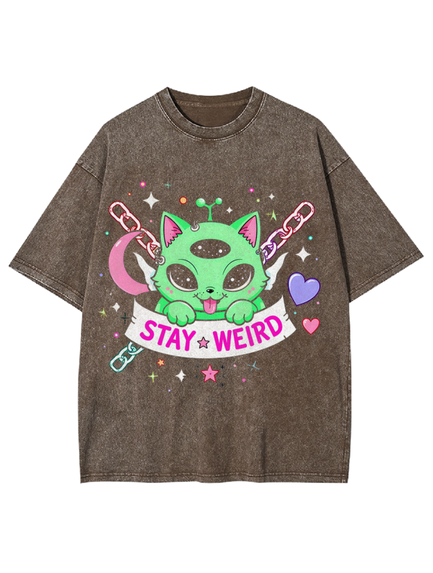 Stay wired Washed Tshirt
