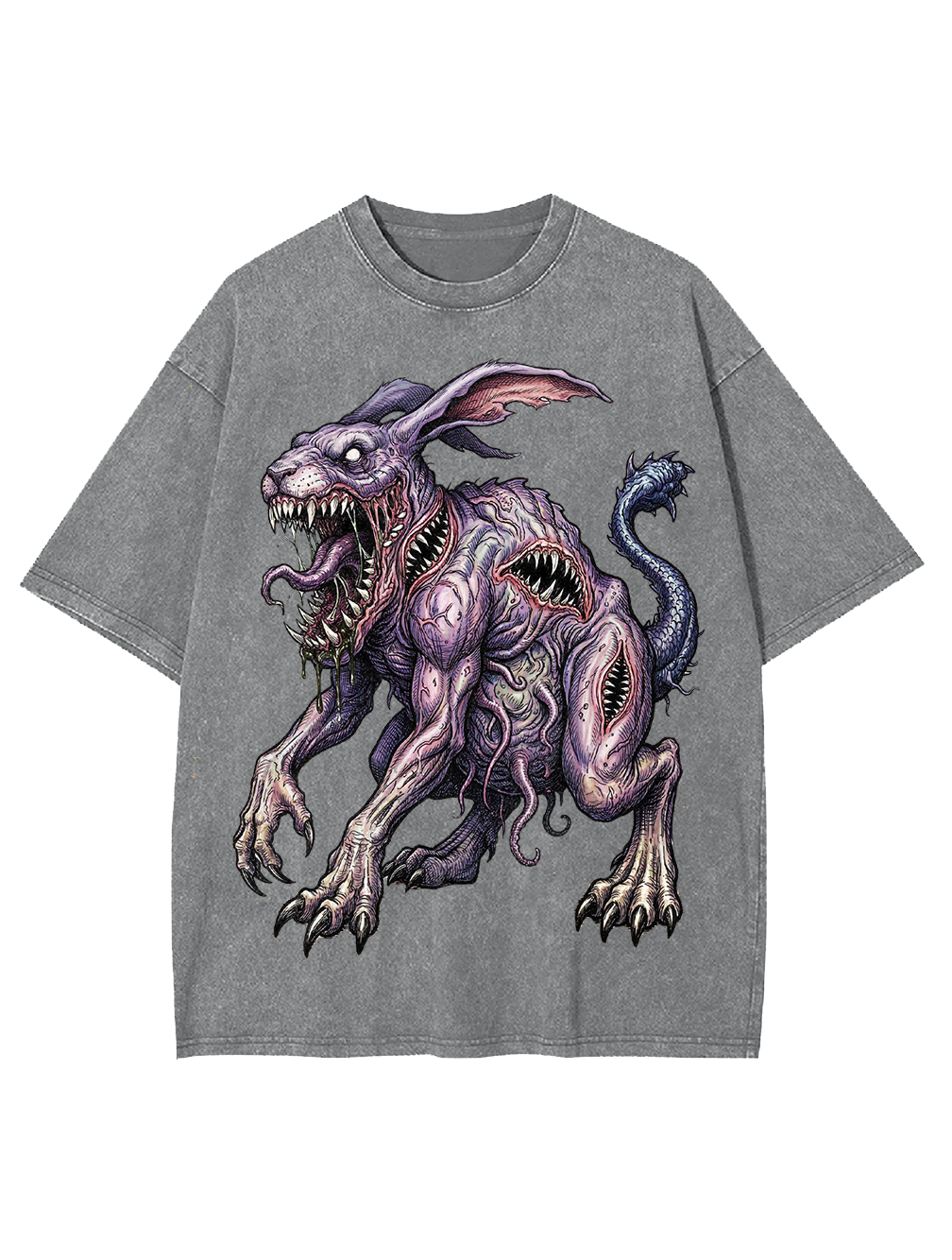 Terrifying Mutant Rabbits Washed Tshirt