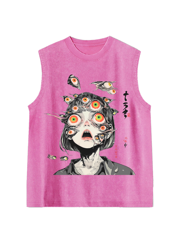 Multitude Of Gazes Washed Tank Top