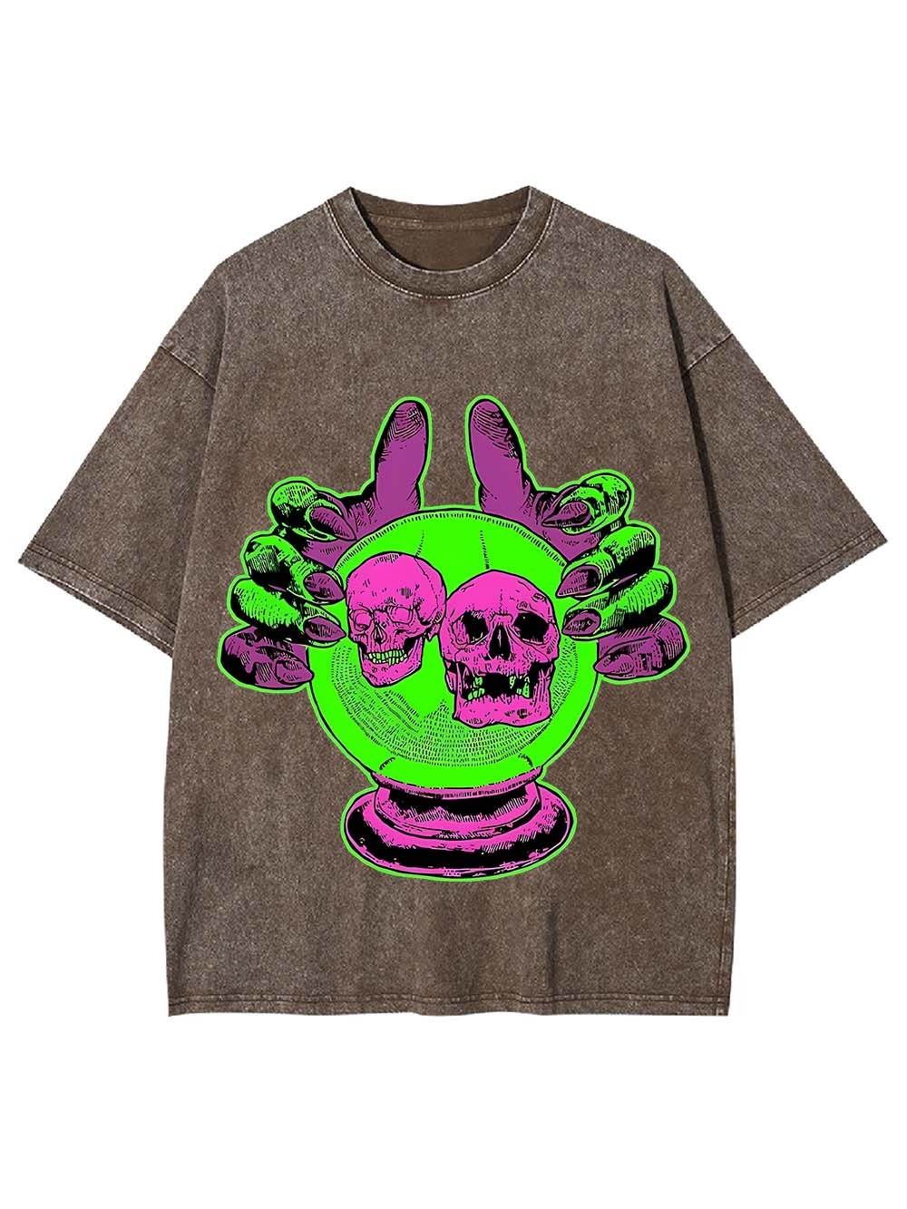 OMEN OF THE SKULLS WASHED TSHIRT