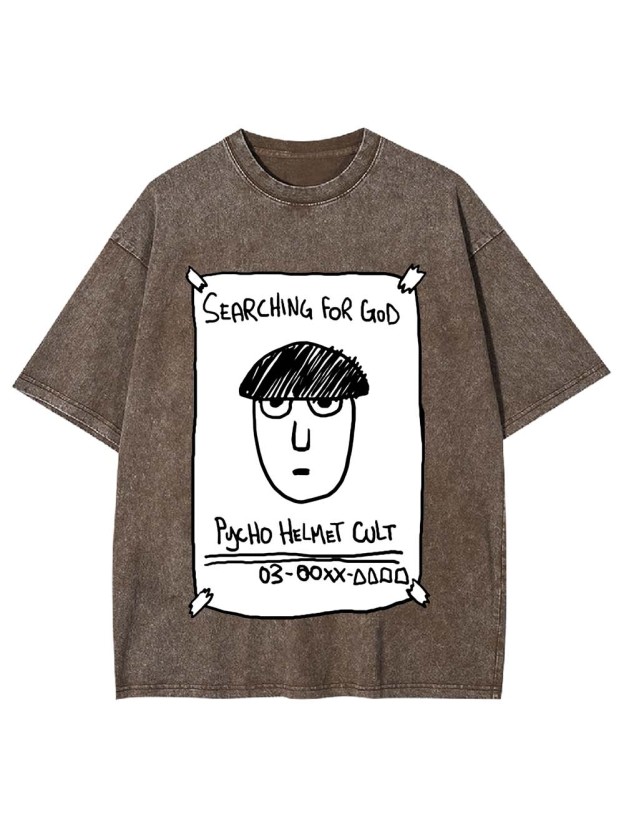 Psycho Helmet Cult Washed Tshirt