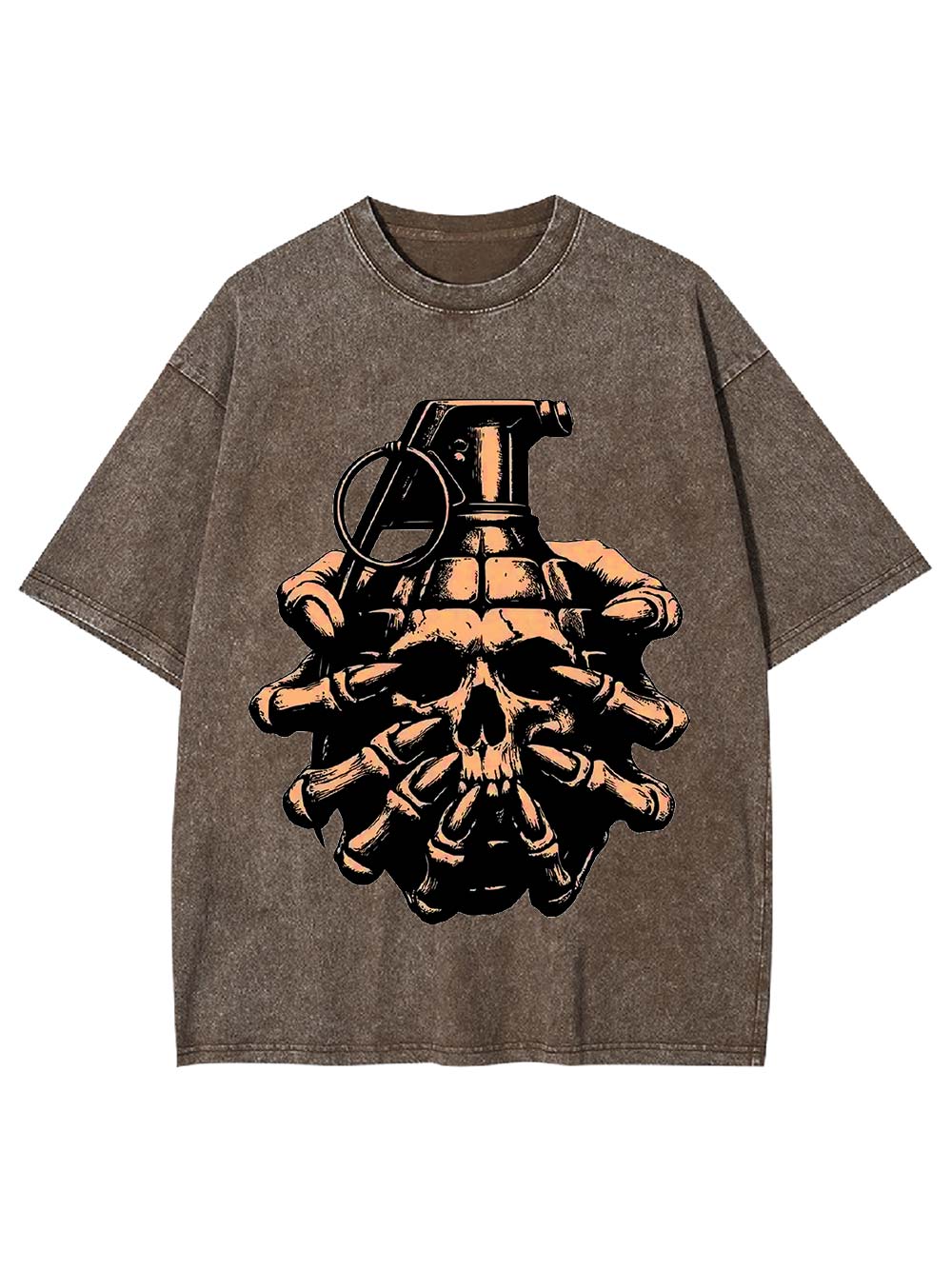 Skull Grenade Washed Tshirt