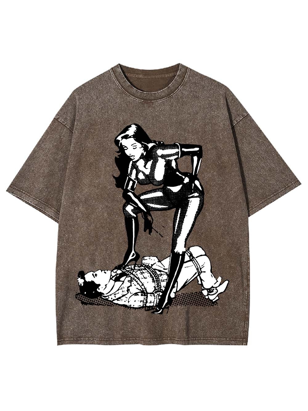 Dominance in Contrast Washed Tshirt