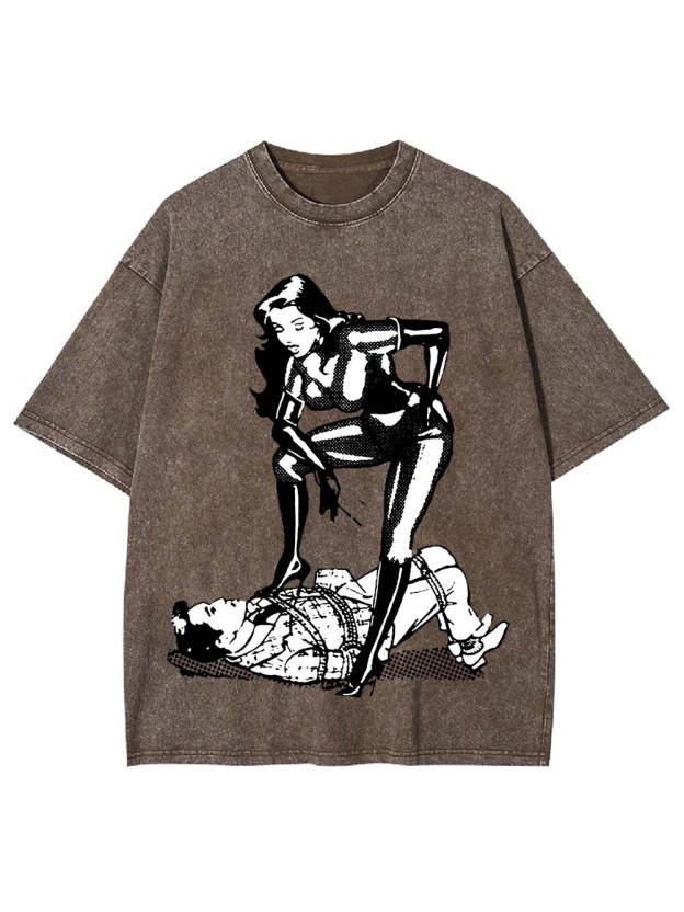 Dominance in Contrast Washed Tshirt