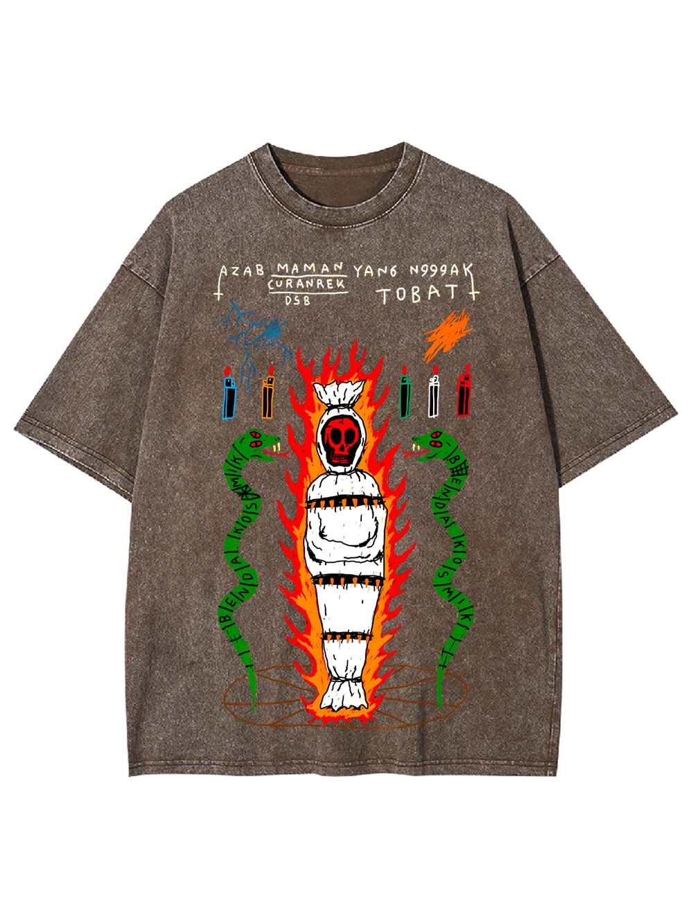 REPENTANCE IN FLAMES WASHED TSHIRT