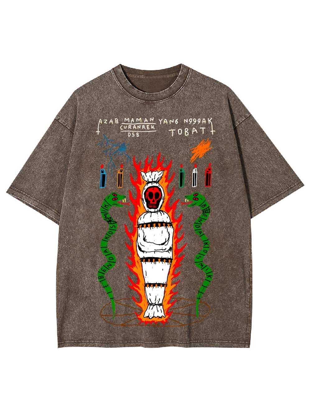 REPENTANCE IN FLAMES WASHED TSHIRT