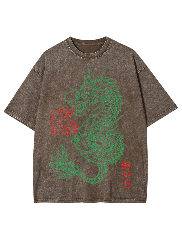 Smoke Dragon Washed Tshirt