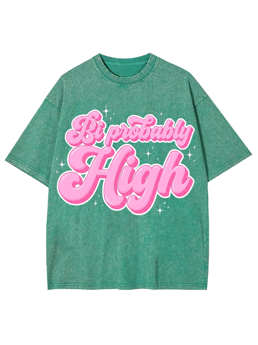 Bi probably high Washed Tshirt