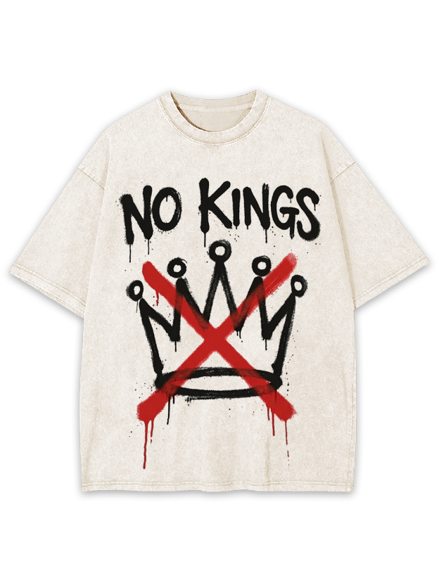 NO KINGS Washed Tshirt