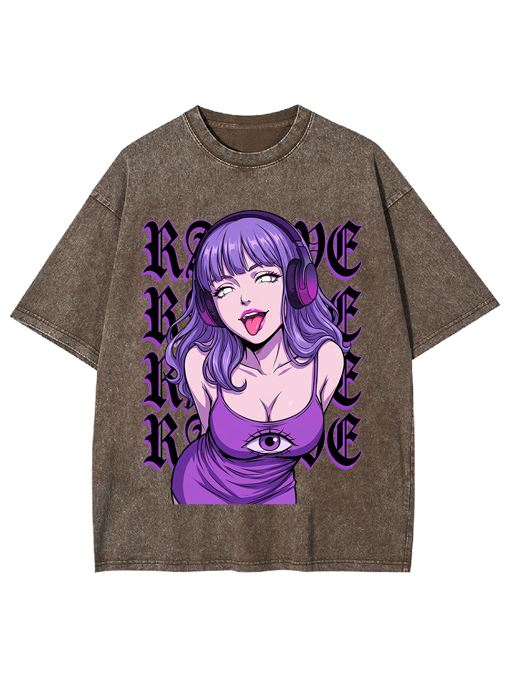 Cyber Raver Third Eye Washed Tshirt