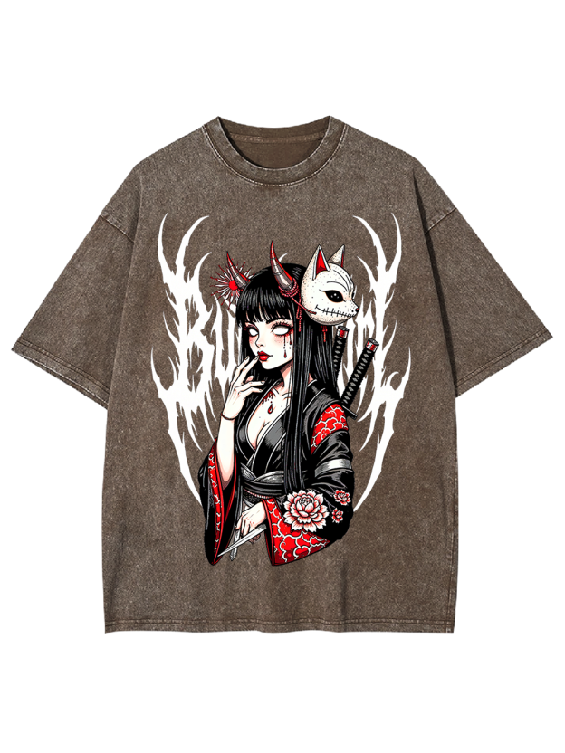 Fox Mask Enchantress Washed Tshirt