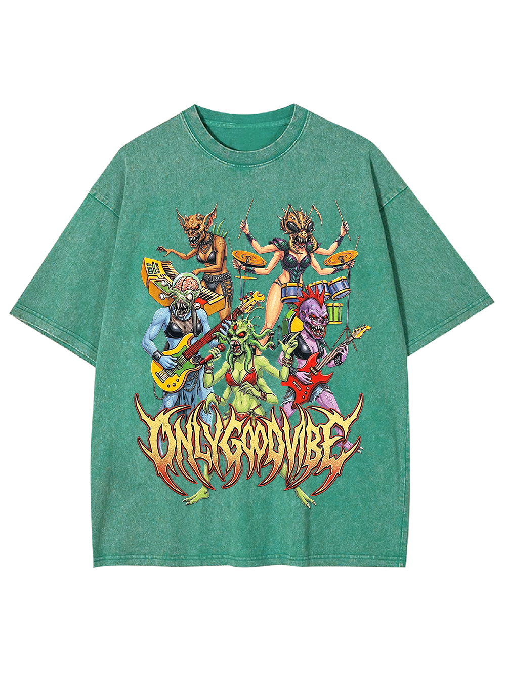 Demon Band Washed Tshirt