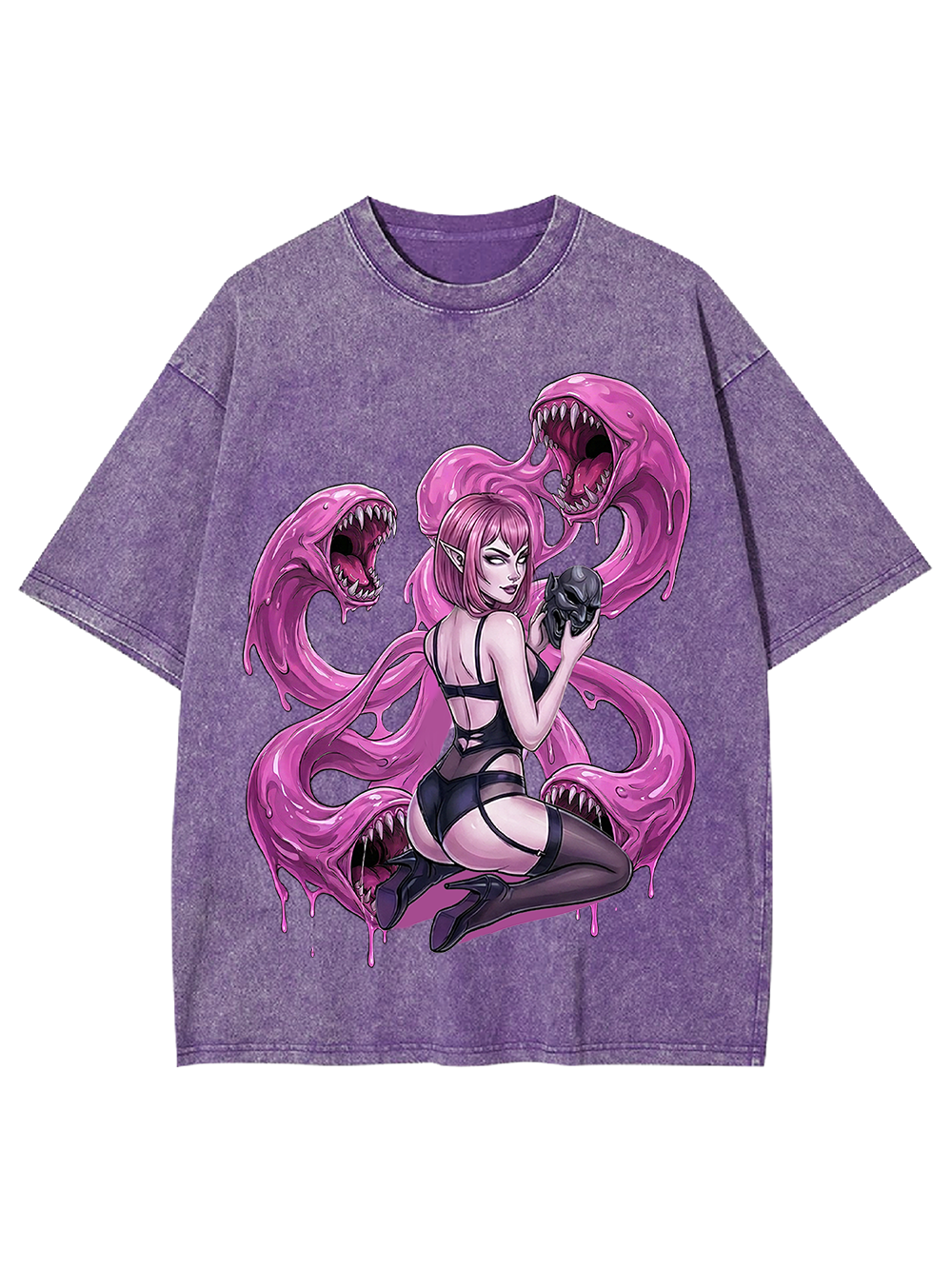 Neon Succubus & Dark Siren Washed Tshirt