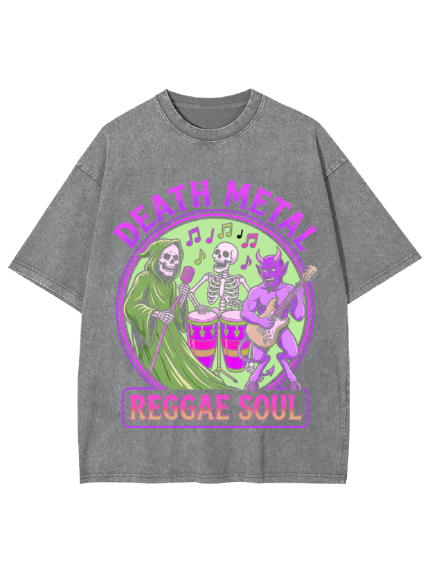 Skull Jam Session Washed Tshirt