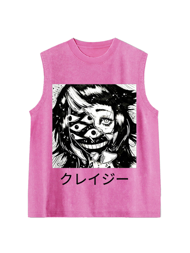 Monster Grin Washed Tank Top