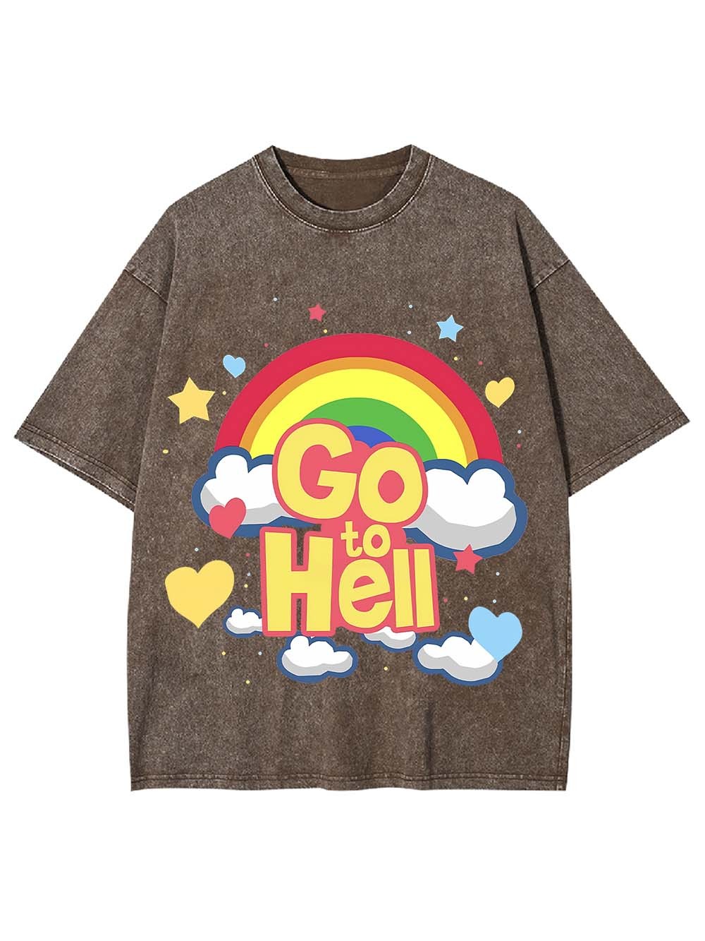 GO TO HELL WASHED TSHIRT