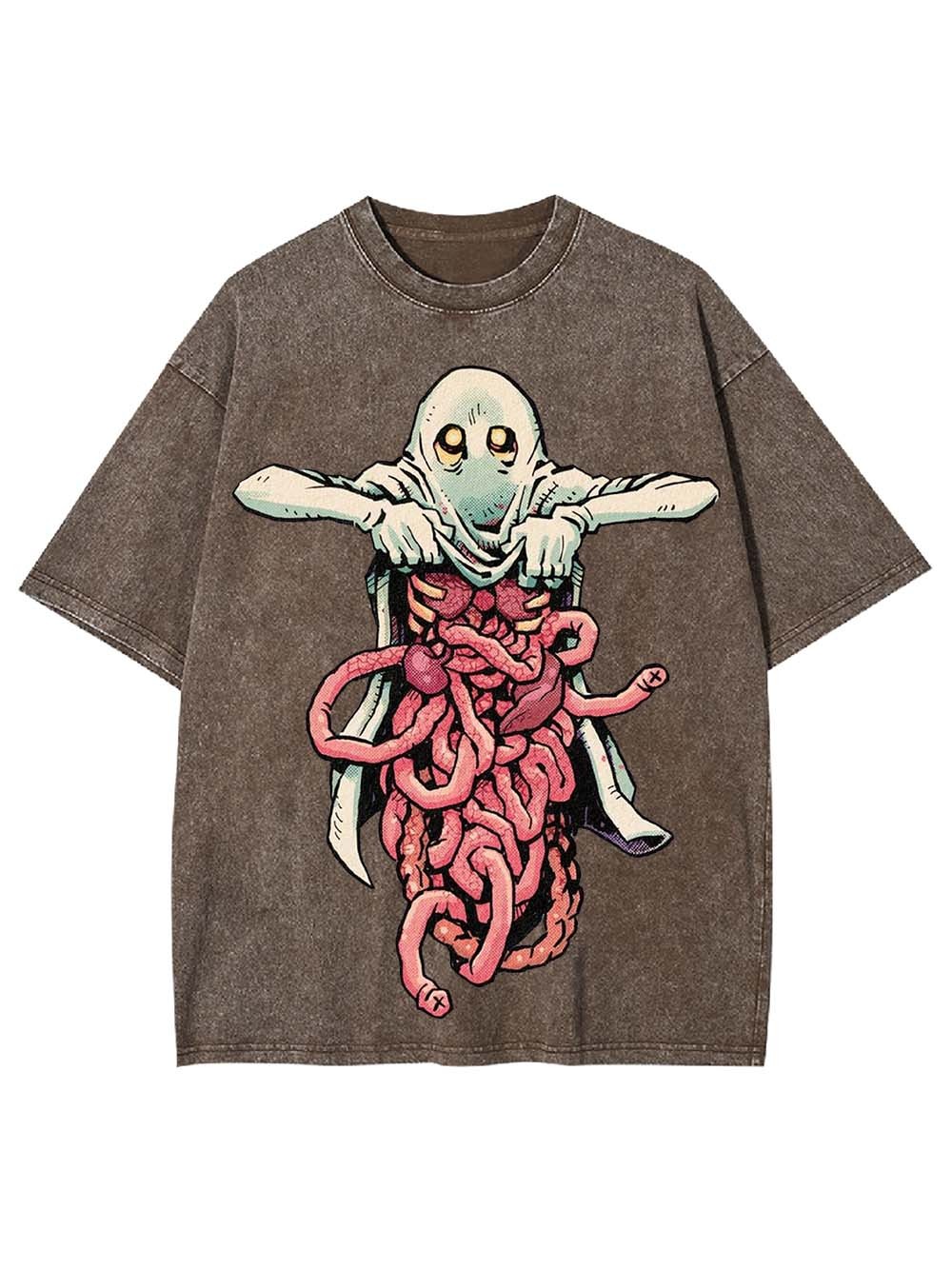 EXPOSED VISCERA WASHED TSHIRT