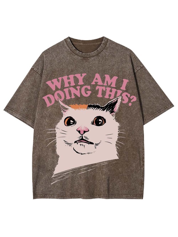 Why Am I Doing This? Washed Tshirt