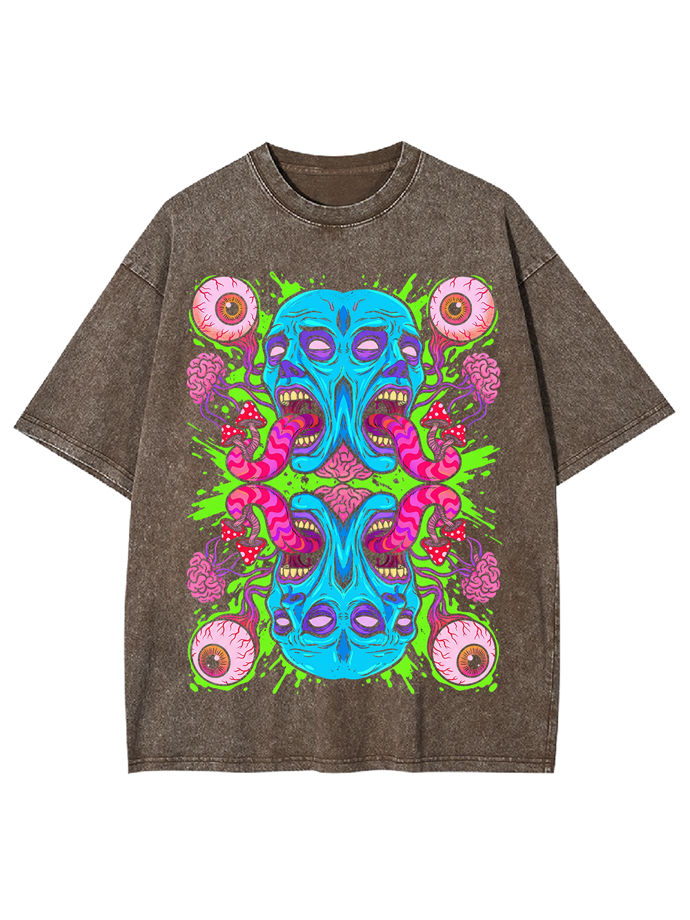 Symmetric Scream Washed Tshirt