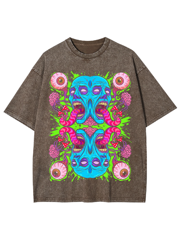 Symmetric Scream Washed Tshirt