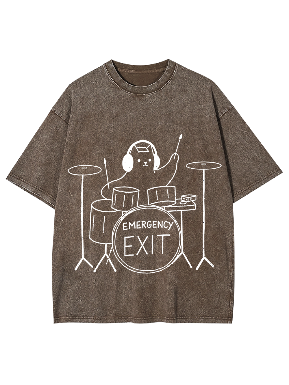 Emergency Groove – Cute Band Washed Tshirt