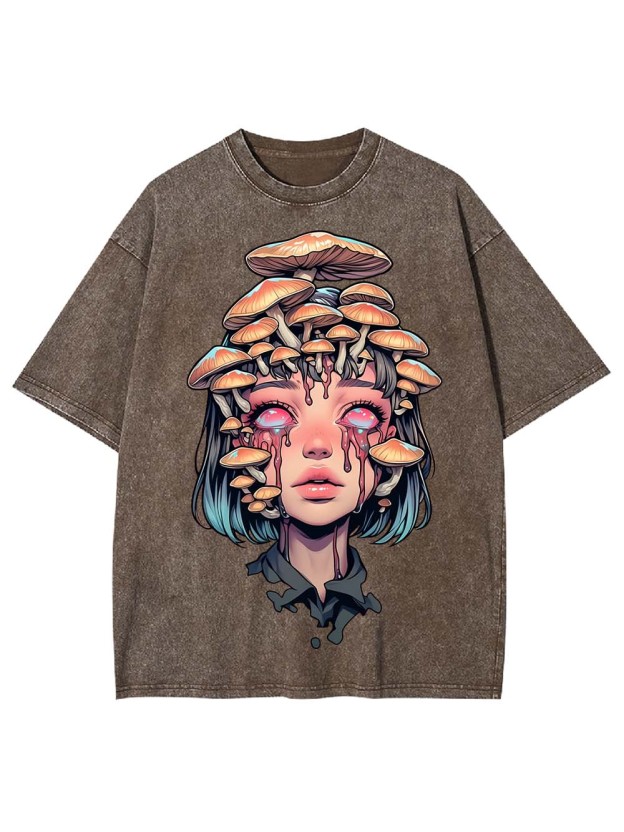 Mushroom Tears Washed Tshirt