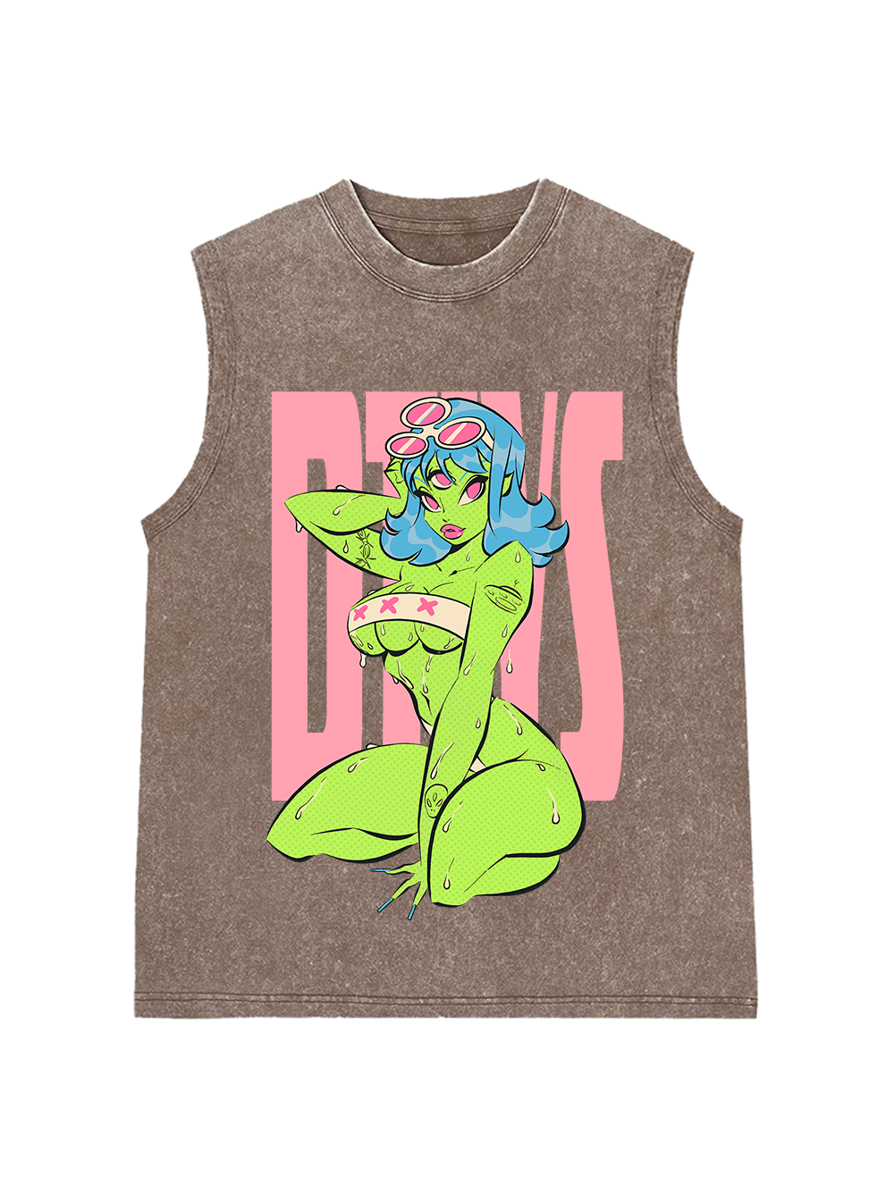 Alien Diva Washed Tank Top