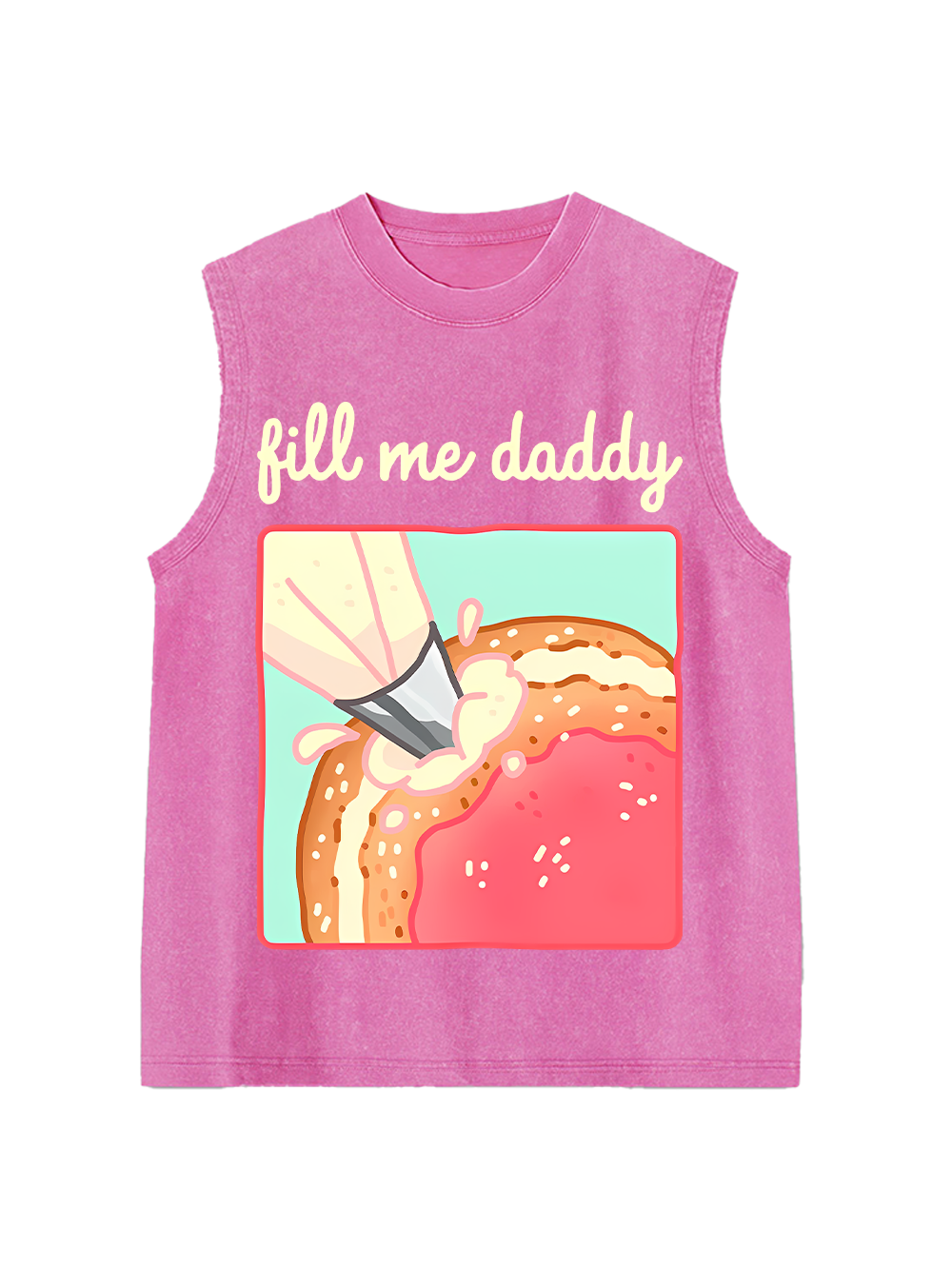 Fill Me Daddy Washed Tank Top